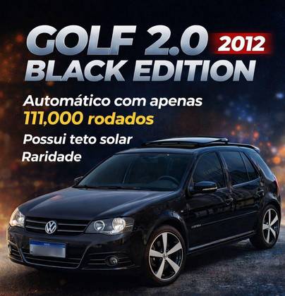 VOLKSWAGEN GOLF 2.0 MI BLACK EDITION 8V FLEX 4P TIPTRONIC